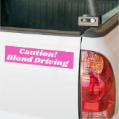Autocollant De Voiture ATTENTION Conduite blonde (Sur camion)