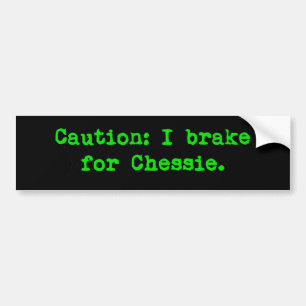Autocollant De Voiture Attention Je Freins Pour Chessie