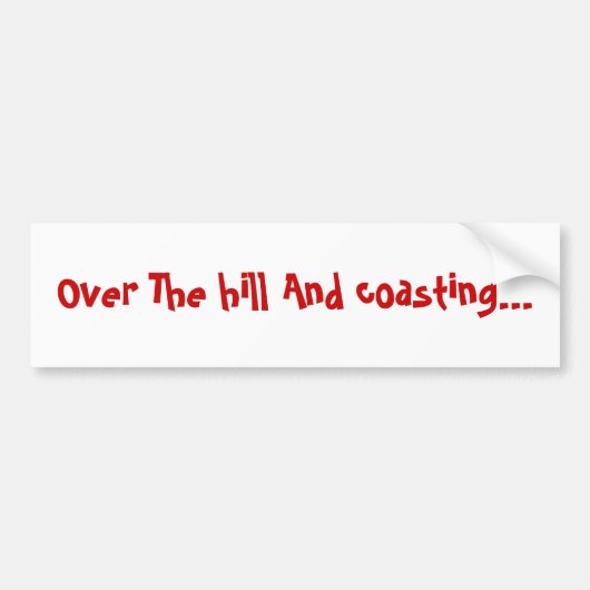 Autocollant De Voiture Au-dessus de la colline et de marcher… (Devant)