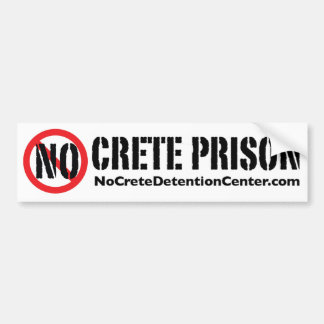 Autocollant De Voiture Aucun adhésif pour pare-chocs de prison de Crète