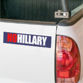 Autocollant De Voiture AUCUN blanc AUDACIEUX de HILLARY - Anti-Hillary - (Sur camion)