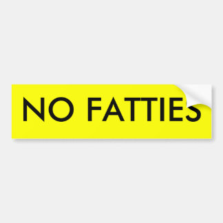 AUTOCOLLANT DE VOITURE AUCUN FATTIES
