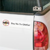 Autocollant De Voiture Aucun GMO (Sur camion)