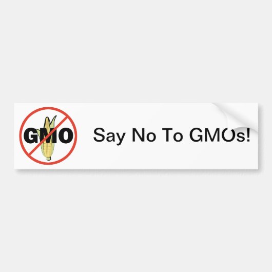 Autocollant De Voiture Aucun GMO (Devant)