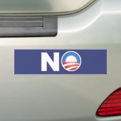 Autocollant De Voiture Aucun Obama en 2012 (En voiture)