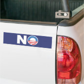 Autocollant De Voiture Aucun Obama en 2012 (Sur camion)