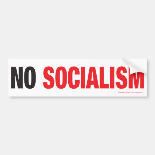 AUTOCOLLANT DE VOITURE AUCUN SOCIALISME !