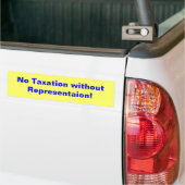 Autocollant De Voiture Aucune imposition sans Representaion ! (Sur camion)