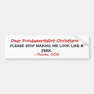 Autocollant De Voiture Aucune secousse de Dieu