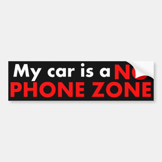 Autocollant De Voiture Aucune zone de téléphone (Devant)