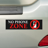 Autocollant De Voiture Aucune zone de téléphone (En voiture)