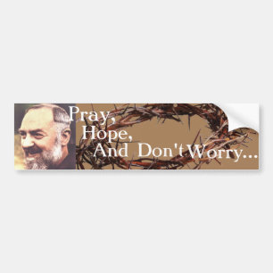 Autocollant De Voiture Aumônier Pio Bumpersticker