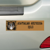 Autocollant De Voiture Australian Shepherd (En voiture)