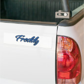 Autocollant De Voiture Autoaufkleber Autoselber bleu Freddy Name (Sur camion)