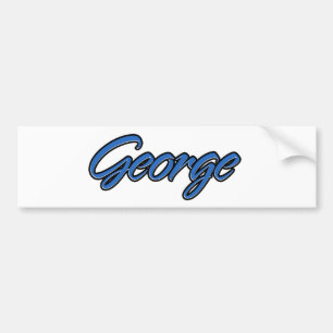 Autocollant De Voiture Autoaufkleber Sticker bleu de nom George
