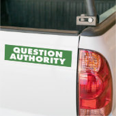 Autocollant De Voiture Autorité de question - B vert (Sur camion)