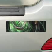 Autocollant De Voiture Autour du monde Vert Abstrait Art Sticker (En voiture)