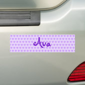 Autocollant De Voiture Ava dans le violet (En voiture)