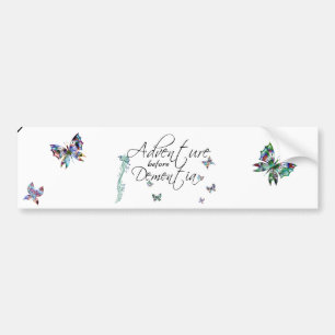 Autocollant De Voiture Aventure avant adhésif pour pare-chocs de démence