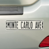 Autocollant De Voiture Avenue de Monte Carlo (En voiture)