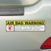 AUTOCOLLANT DE VOITURE AVERTISSEMENT D'AIRBAG (En voiture)