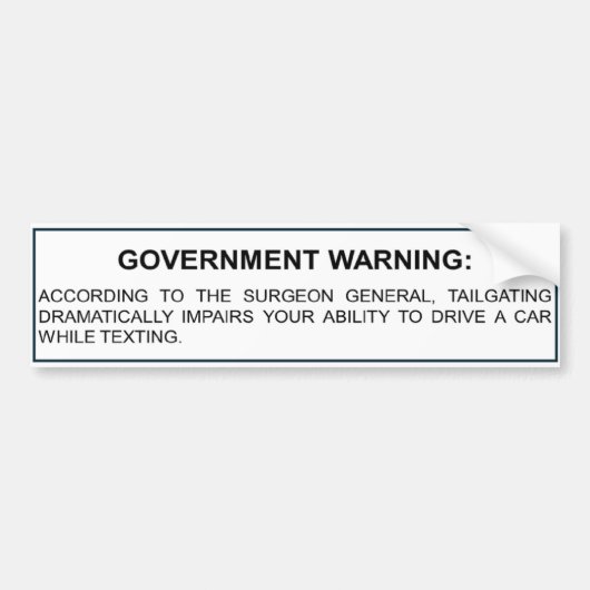 Autocollant De Voiture Avertissement de marquage et de texture (Devant)