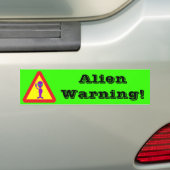 Autocollant De Voiture Avertissement d'extraterrestre (En voiture)