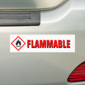 Autocollant De Voiture Avertissement inflammable de danger avec le (En voiture)