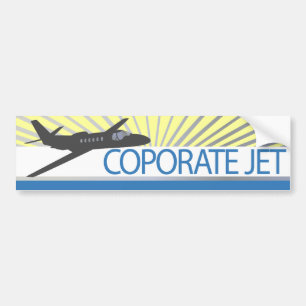 Autocollant De Voiture Avion Jet d'entreprise