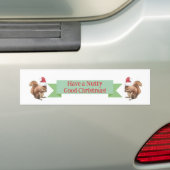 Autocollant De Voiture Ayez un BON NOMBRE D'Écureuils de Noël (En voiture)