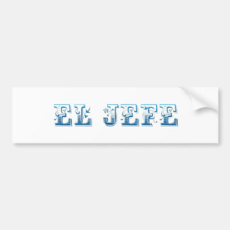 Autocollant De Voiture Azul de bleu de Floreado de logo d'EL Jefe