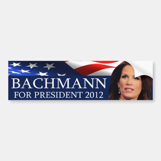 Autocollant De Voiture Bachmann pour le président 2012 (Devant)