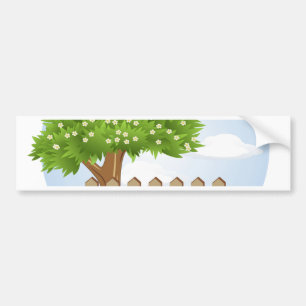 Autocollant De Voiture background spring winter summer