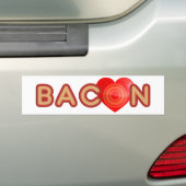 Autocollant De Voiture Bacon LOVE (En voiture)