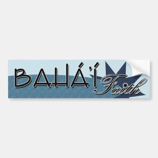 Autocollant De Voiture Baha'i Faith Bumper sticker (Devant)