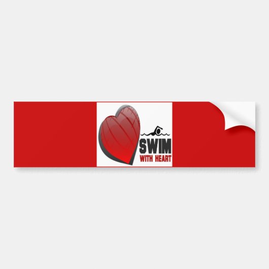 AUTOCOLLANT DE VOITURE BAIN AVEC LE COEUR (Devant)