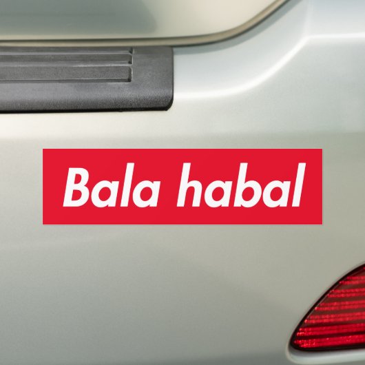 Autocollant De Voiture Bala Habal Drôle Expression arabe (En voiture)