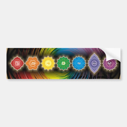 Autocollant De Voiture Balance chakra Yoga Mat (Devant)