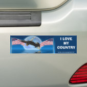 Autocollant De Voiture BALD EAGLE & US FLAG Patriot Series (En voiture)