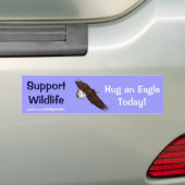 Autocollant De Voiture BALD EAGLE Wildlife Support Bumper Sticker (En voiture)