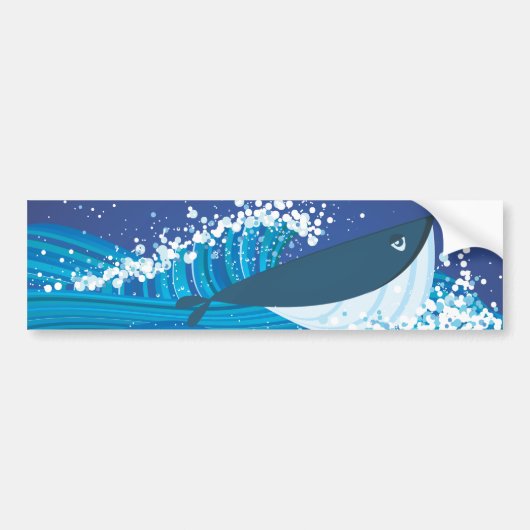 Autocollant De Voiture Baleine (Devant)
