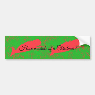 Autocollant De Voiture Baleines d'un adhésif pour pare-chocs de Noël