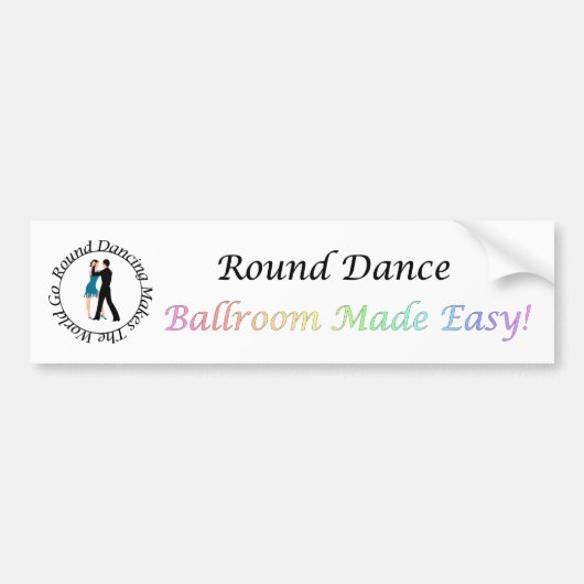 Autocollant De Voiture Ballroom Made Easy Bumper Sticker (Devant)