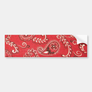 Autocollant De Voiture Bandana rouge