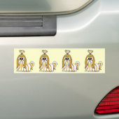 Autocollant De Voiture Bande dessinée de Shih Tzu (En voiture)