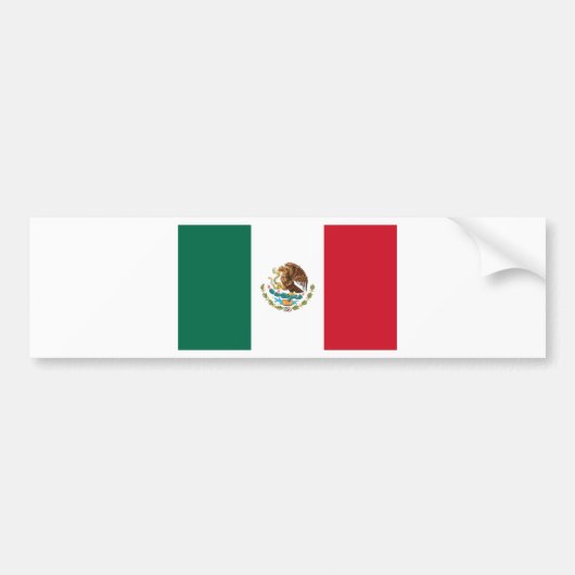 Autocollant De Voiture Bandera de México - Drapeau du Mexique - Drapeau d (Devant)