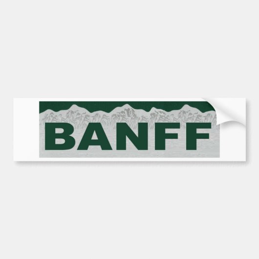 Autocollant De Voiture Banff, Alberta (Devant)