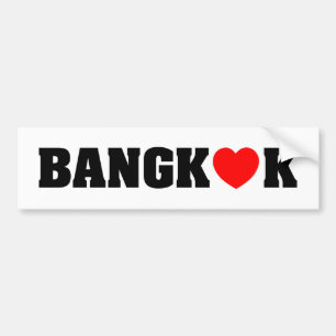 AUTOCOLLANT DE VOITURE BANGKOK LOVE