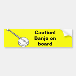Autocollant De Voiture Banjo à bord