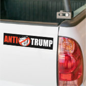 Autocollant De Voiture BANNIÈRE d'ANTI-TRUMP - blanc - (Sur camion)